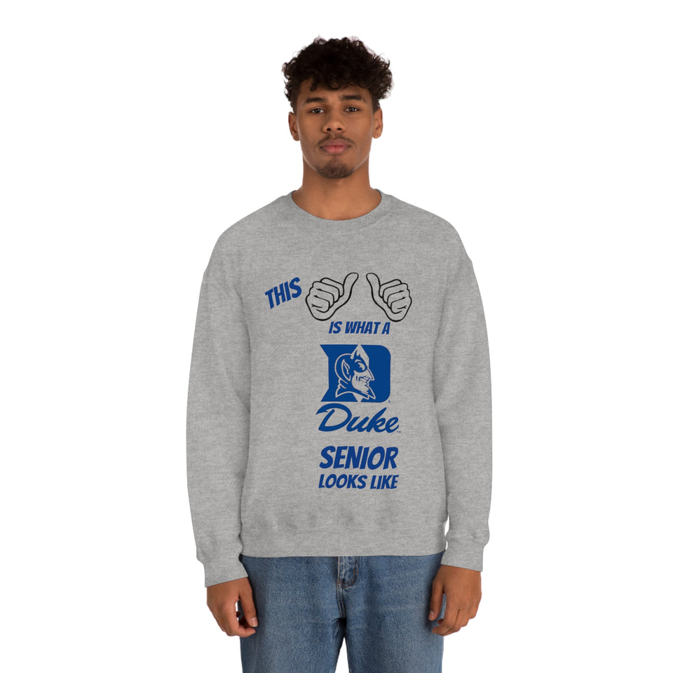 This Is What A Duke Senior Looks Like Unisex Heavy Blend™ Crewneck Sweatshirt