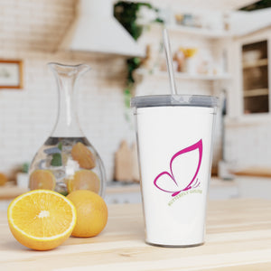 Plastic Tumbler with Straw