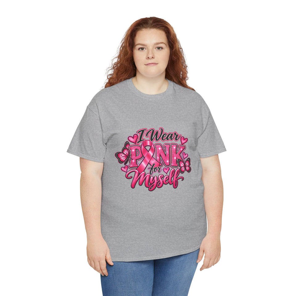 Breast Cancer Awareness Myself Unisex Heavy Cotton Tee