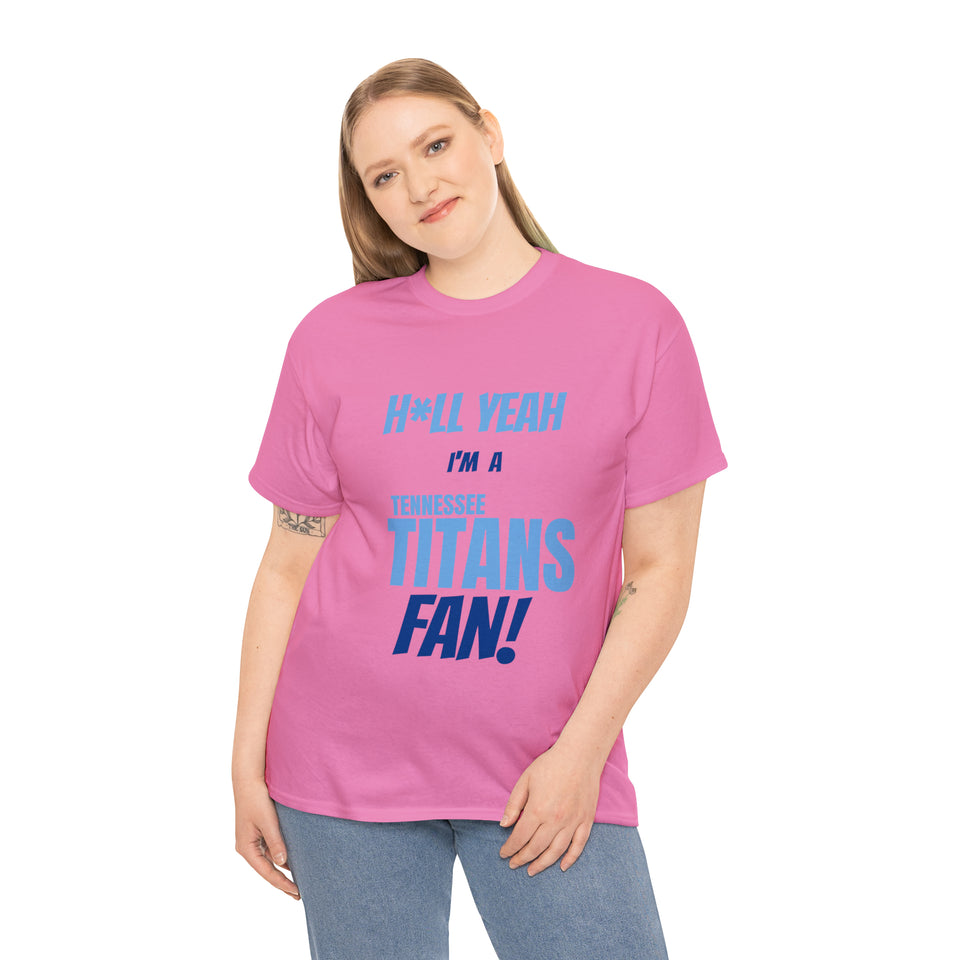 Tennessee Titans Football Unisex Heavy Cotton Tee