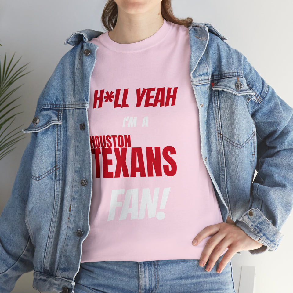 Houston Texans Football Unisex Heavy Cotton Tee
