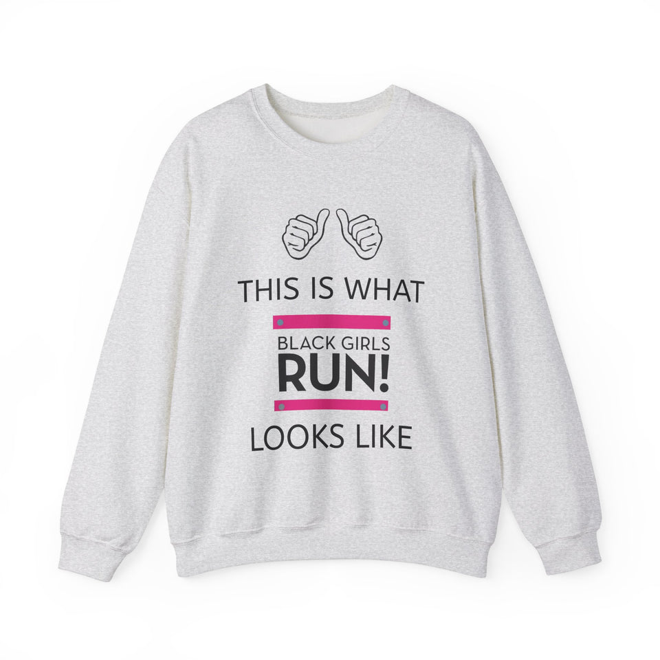 Black Girls Run Unisex Heavy Blend™ Crewneck Sweatshirt