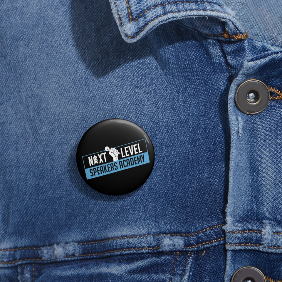 Next Level Speakers Academy Custom Pin Buttons