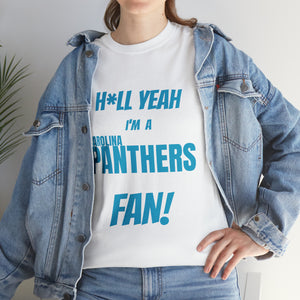 Carolina Panthers Football Unisex Heavy Cotton Tee