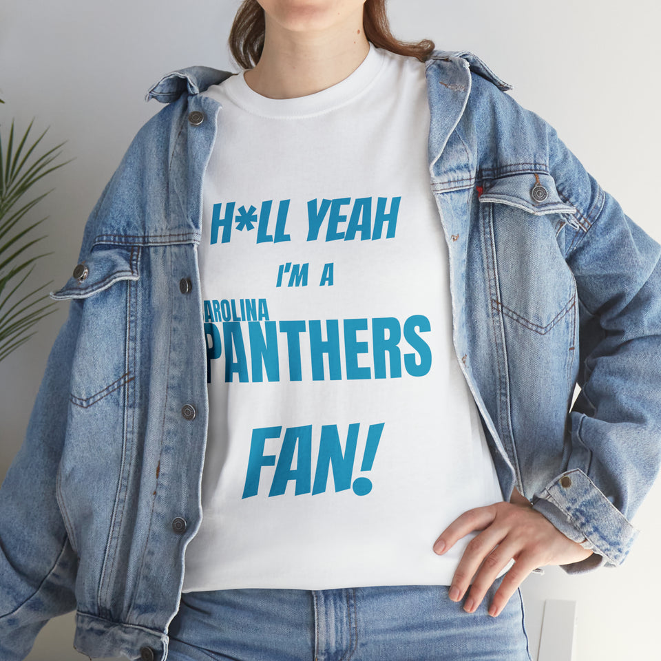 Carolina Panthers Football Unisex Heavy Cotton Tee