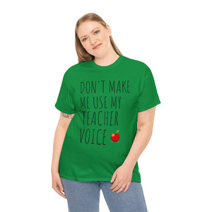 Teacher Voice Titles Cotton Tee