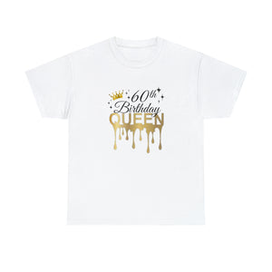 60th Birthday Queen Unisex Heavy Cotton Tee