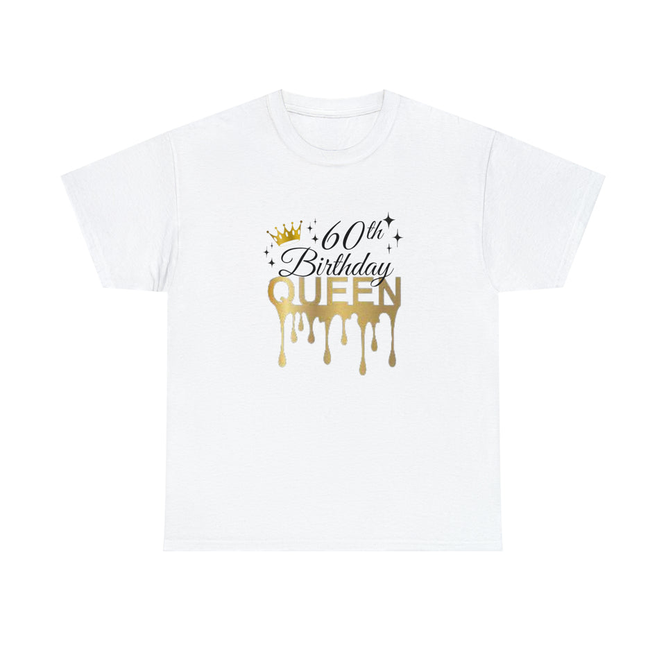 60th Birthday Queen Unisex Heavy Cotton Tee