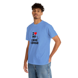 I Love My Cane Corso Unisex Heavy Cotton Tee