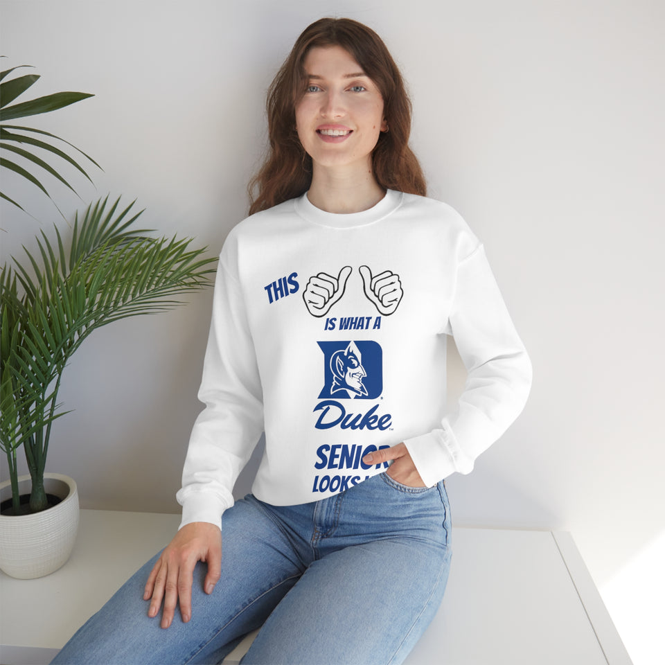 This Is What A Duke Senior Looks Like Unisex Heavy Blend™ Crewneck Sweatshirt