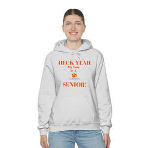 Heck Yeah My Son is A Clemson Senior Unisex Heavy Blend™ Hooded Sweatshirt