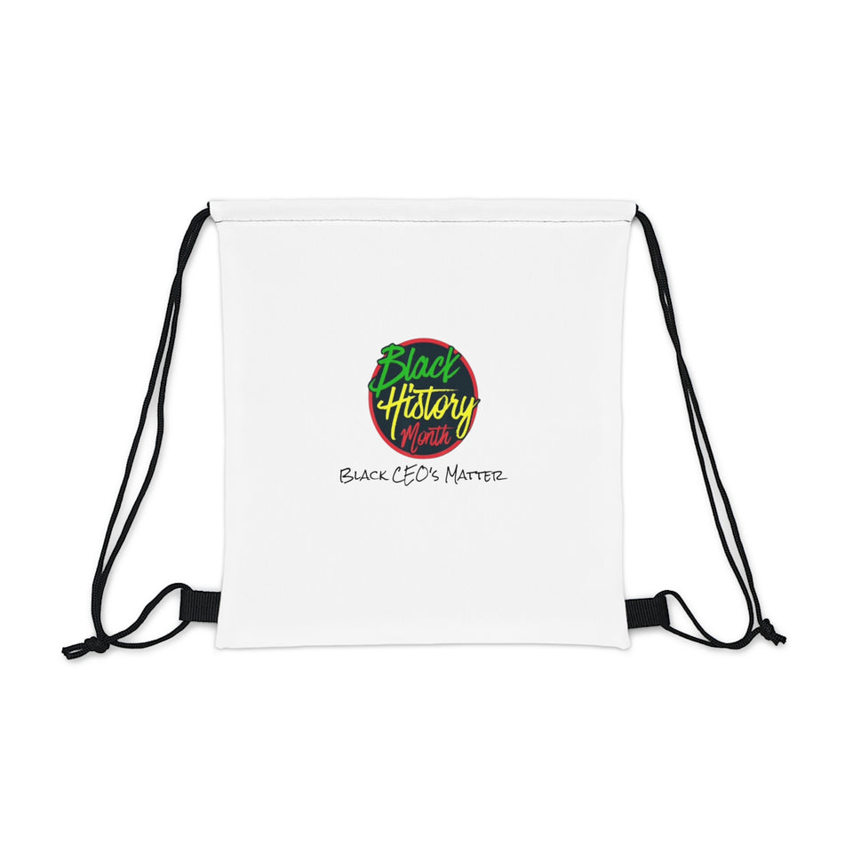 Black CEO's Matter Outdoor Drawstring Bag