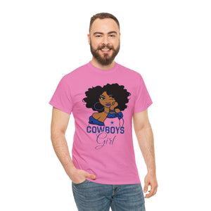 Dallas Cowboys Girl Unisex Heavy Cotton Tee