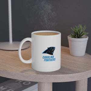 Carolina Panthers White Mug, 11oz