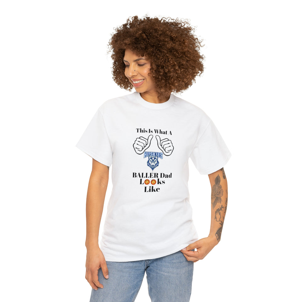 Hunter Huss Baller Dad Unisex Heavy Cotton Tee