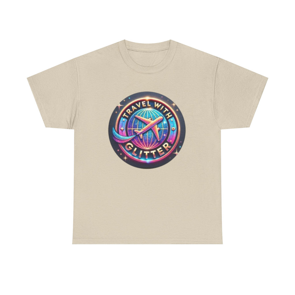 Travel With Glitter Unisex Heavy Cotton Tee