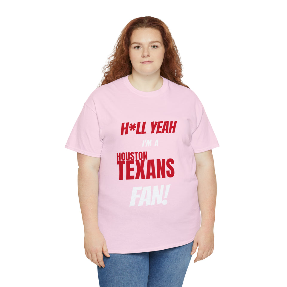 Houston Texans Football Unisex Heavy Cotton Tee
