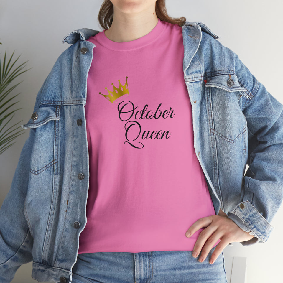 October Queen Unisex Heavy Cotton Tee