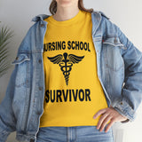 Nursing School Survivor Cotton Tee