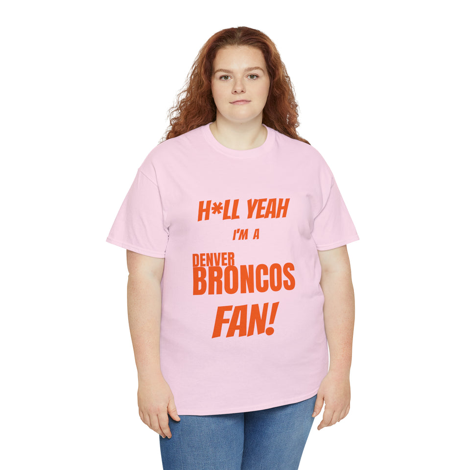 Denver Broncos Football Unisex Heavy Cotton Tee