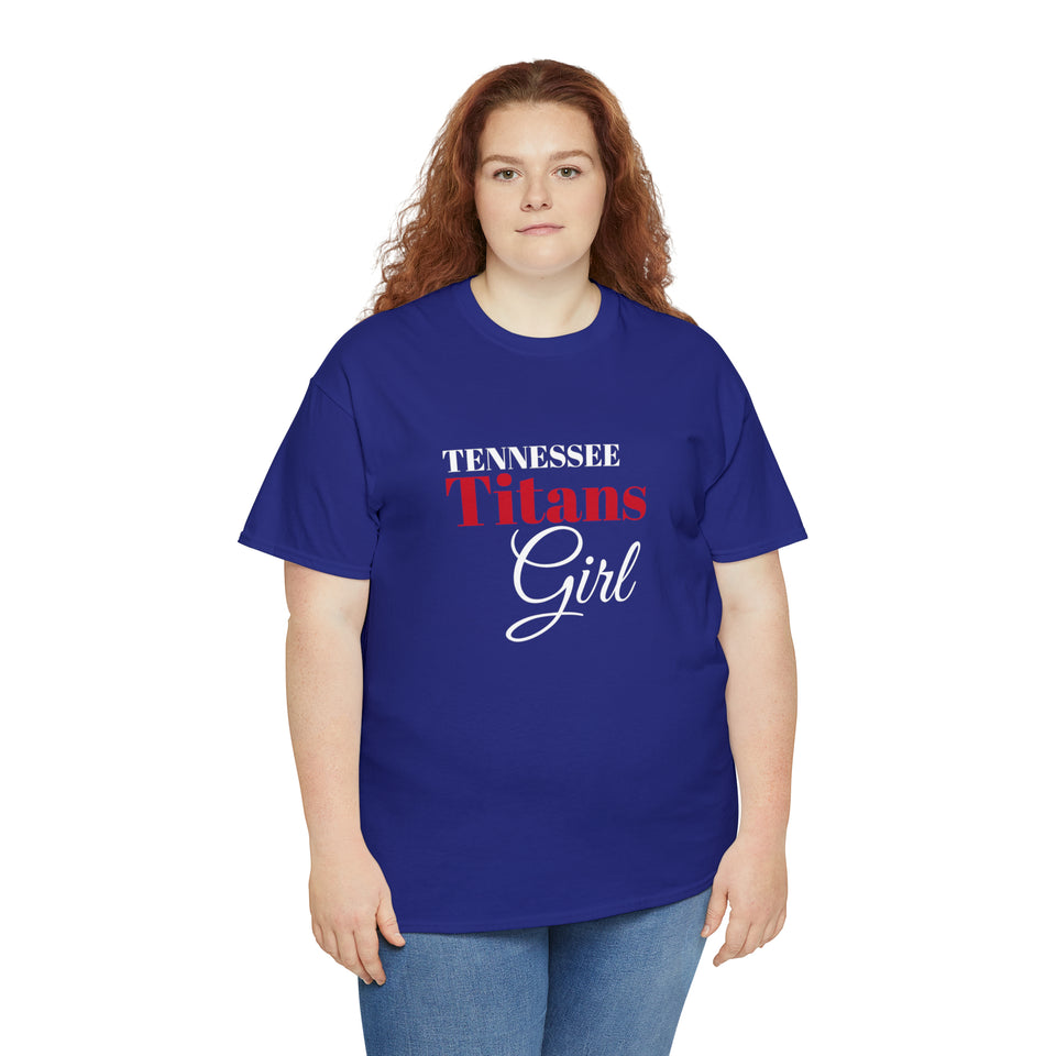 Tennessee Titans Girl Unisex Heavy Cotton Tee