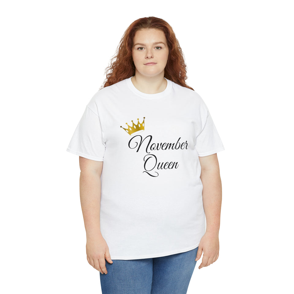 November Queen Unisex Heavy Cotton Tee