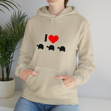 I Love Turtles Unisex Heavy Blend™ Hooded Sweatshirt