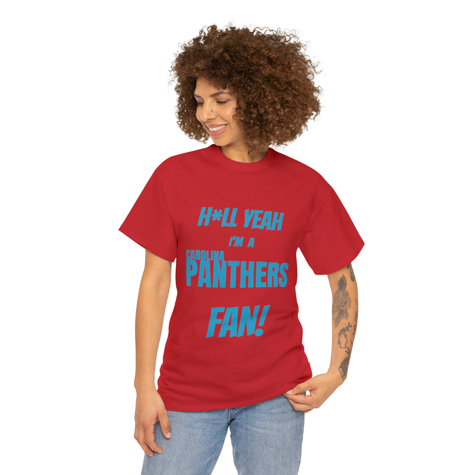 Carolina Panthers Football Unisex Heavy Cotton Tee