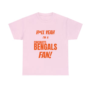 Cincinatti Bengals Football Unisex Heavy Cotton Tee