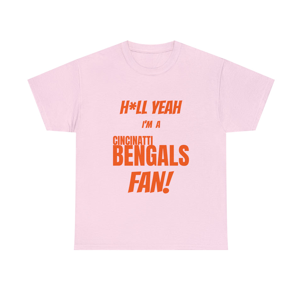 Cincinatti Bengals Football Unisex Heavy Cotton Tee
