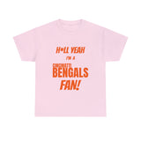 Cincinatti Bengals Football Unisex Heavy Cotton Tee