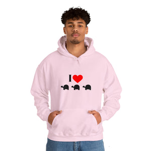 I Love Turtles Unisex Heavy Blend™ Hooded Sweatshirt