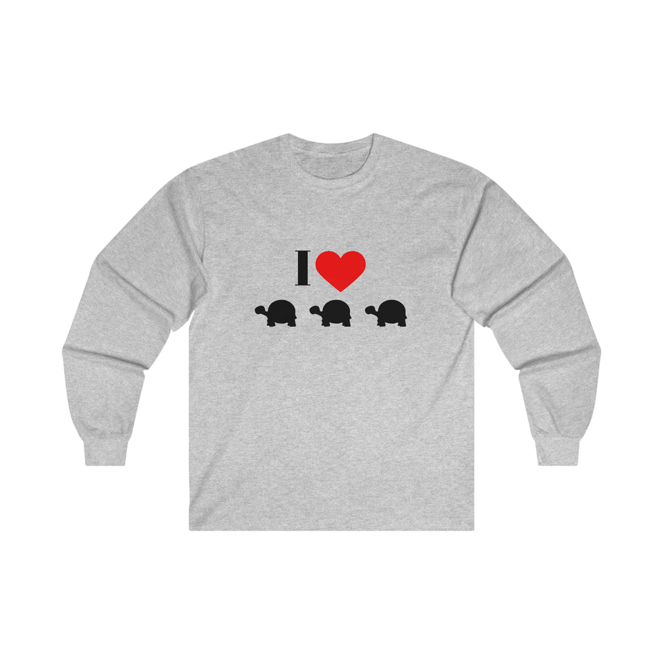 I Love Turtles  Ultra Cotton Long Sleeve Tee