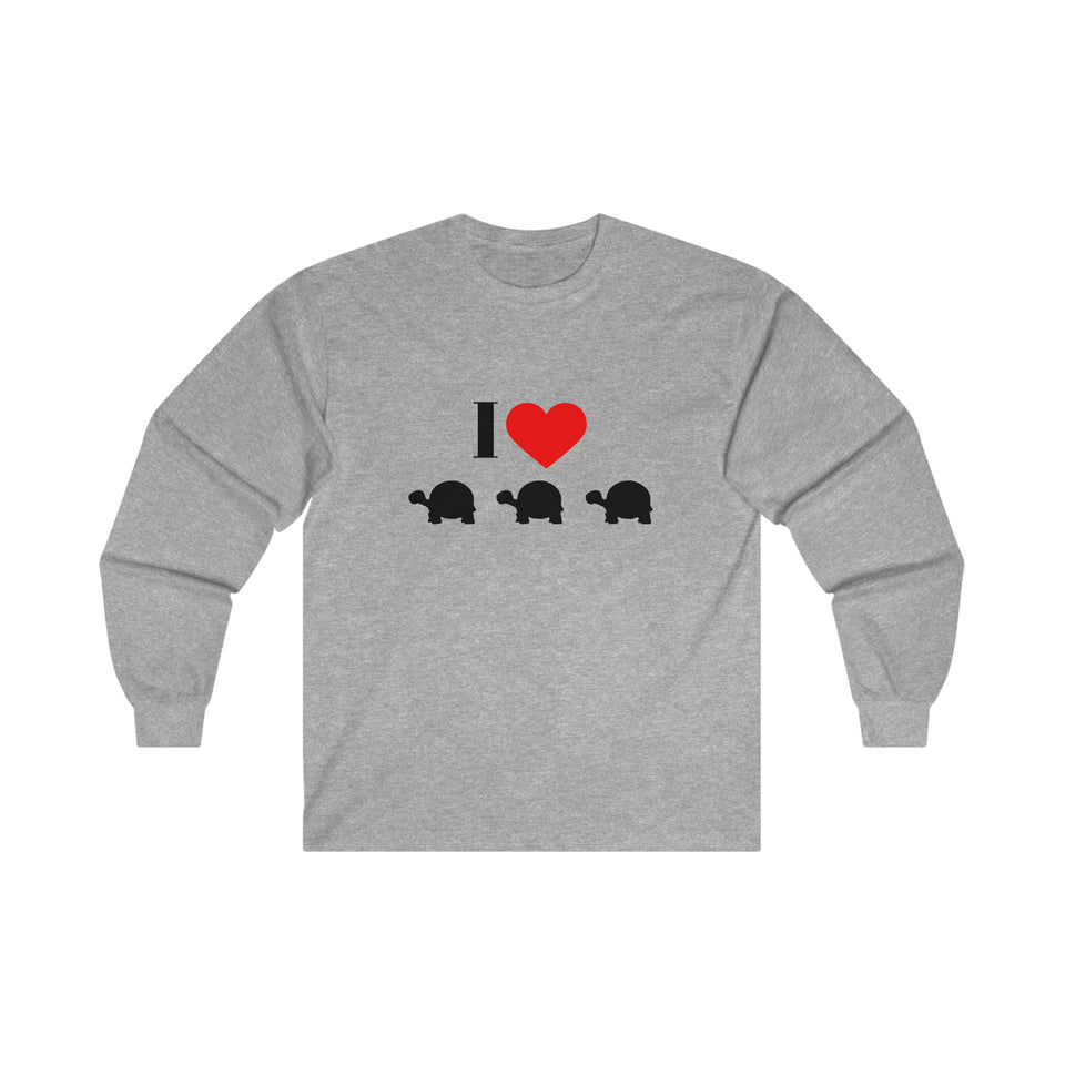 I Love Turtles  Ultra Cotton Long Sleeve Tee