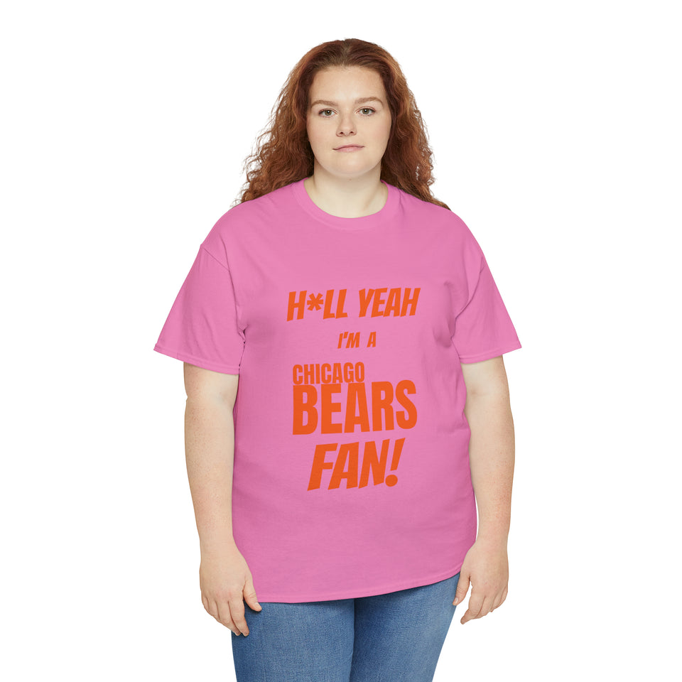 Chicago Bears Football Unisex Heavy Cotton Tee