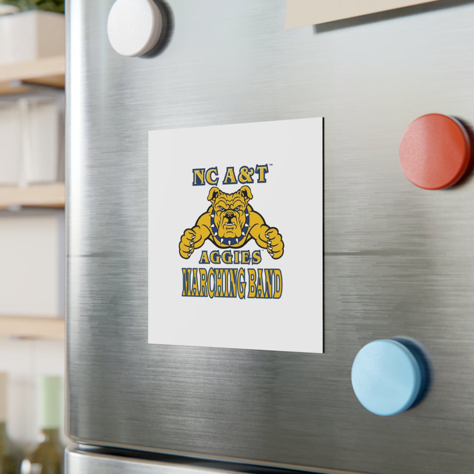 NC A&T Marching Band Square Magnet