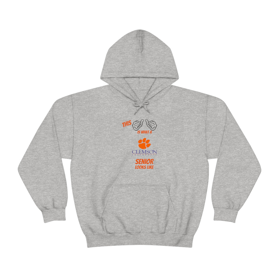 This Is What A Clemson Senior Looks Like Unisex Heavy Blend™ Hooded Sweatshirt