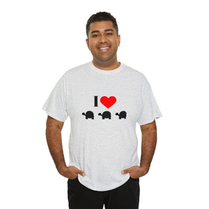 I Love Turtles Unisex Heavy Cotton Tee
