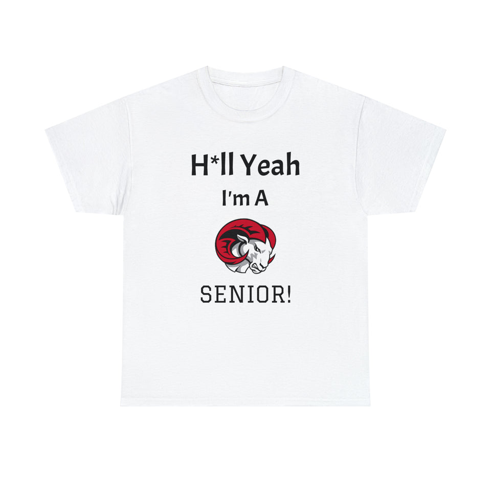 H*ll Yeah! WSSU Senior Unisex Heavy Cotton Tee