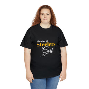 Pittsburgh Steelers Girl Unisex Heavy Cotton Tee
