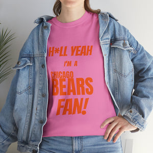 Chicago Bears Football Unisex Heavy Cotton Tee