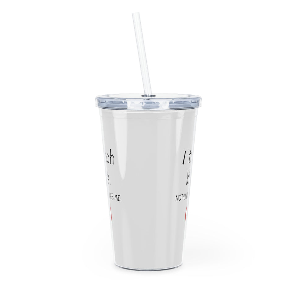 Teachers Plastic Tumbler with Straw