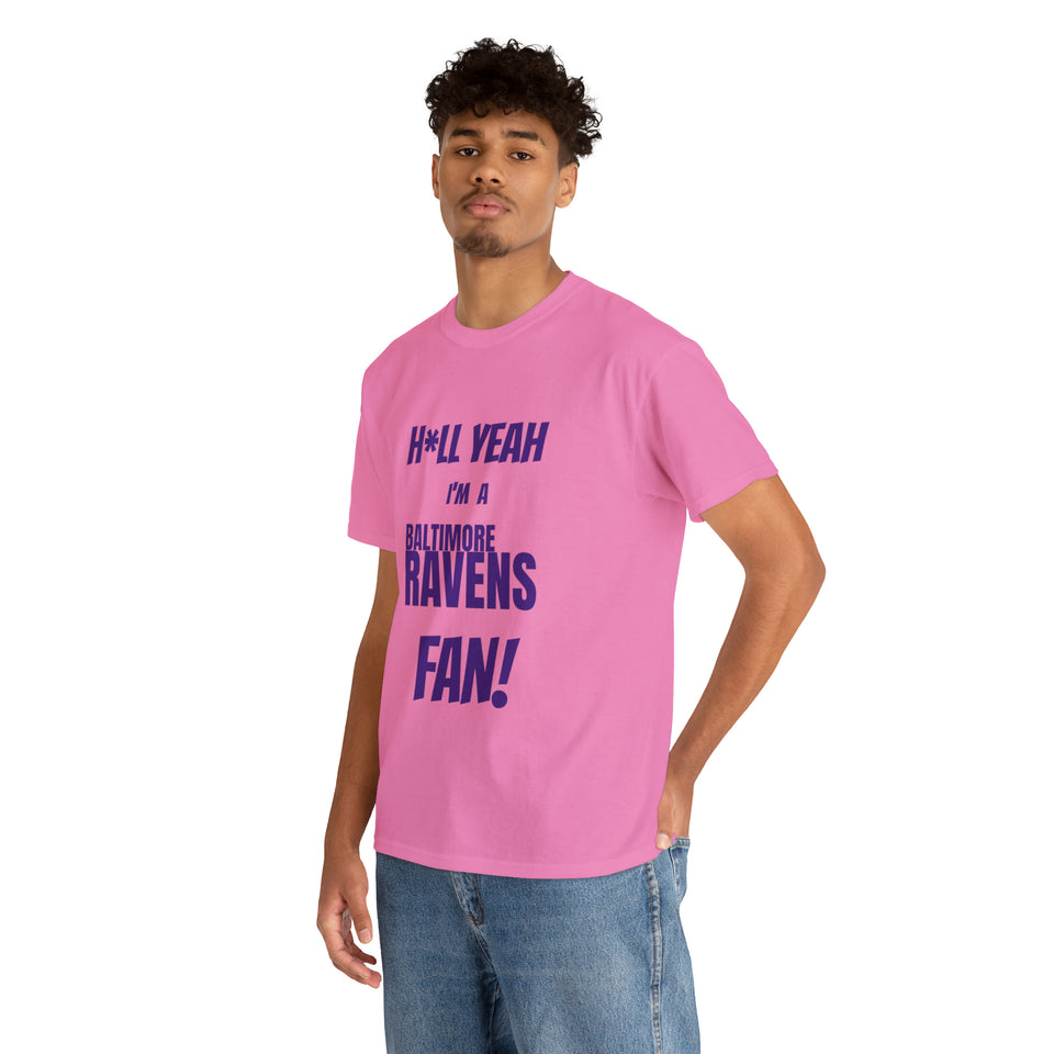 Baltimore Ravens Football Unisex Heavy Cotton Tee