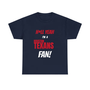Houston Texans Football Unisex Heavy Cotton Tee