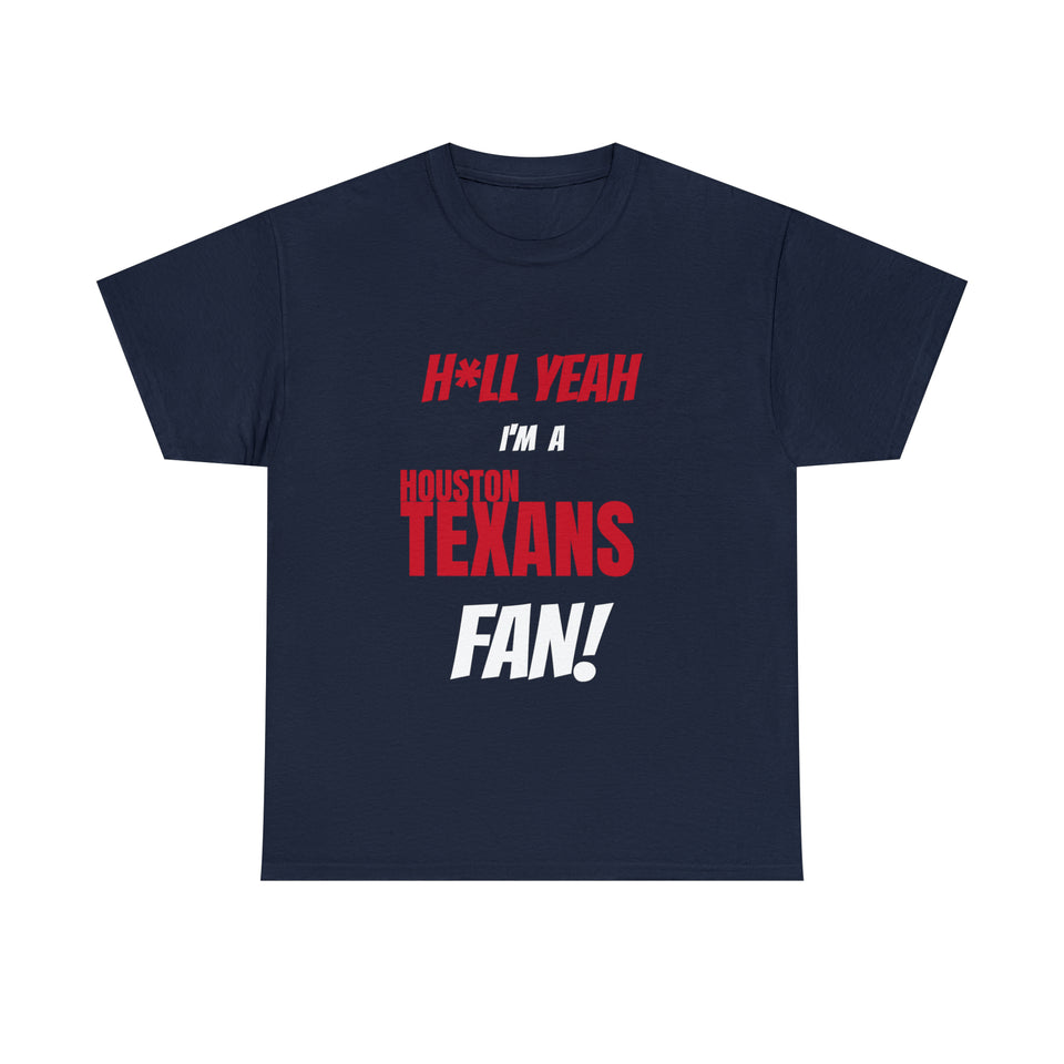 Houston Texans Football Unisex Heavy Cotton Tee