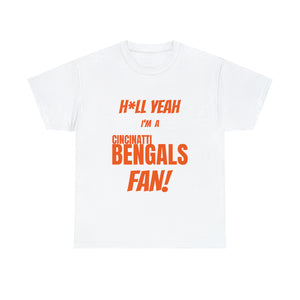 Cincinatti Bengals Football Unisex Heavy Cotton Tee