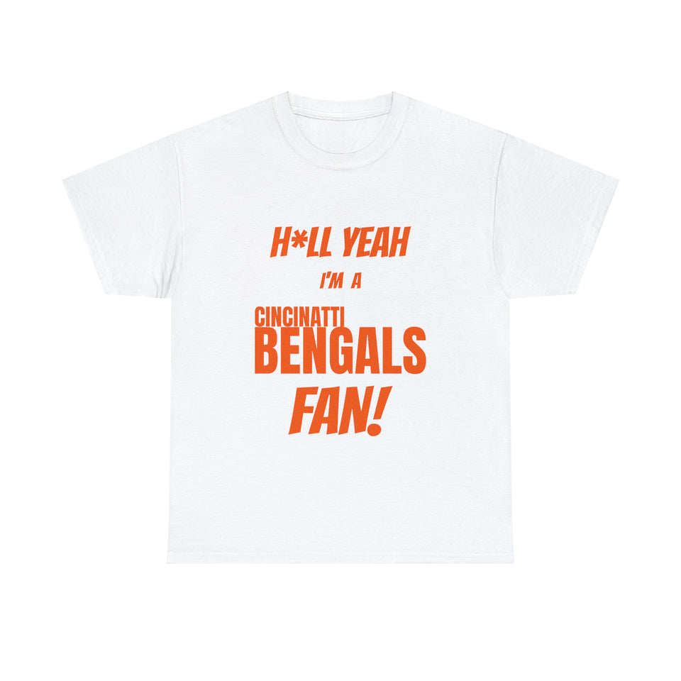 Cincinatti Bengals Football Unisex Heavy Cotton Tee