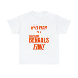 Cincinatti Bengals Football Unisex Heavy Cotton Tee