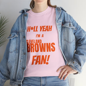 Cleveland Browns Football Unisex Heavy Cotton Tee