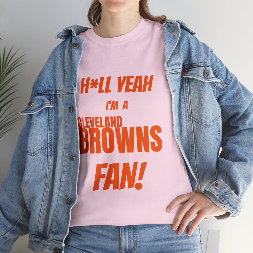 Cleveland Browns Football Unisex Heavy Cotton Tee